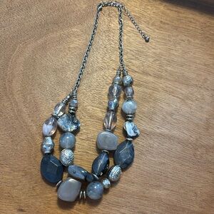 Nice Faux stone Fashion necklace 20”